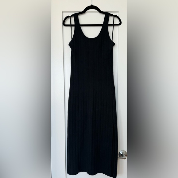 Abercrombie & Fitch | NWT Black Midi Tank Dress Large - Picture 5 of 7